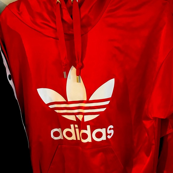 Red Adidas hoodie - Picture 1 of 2